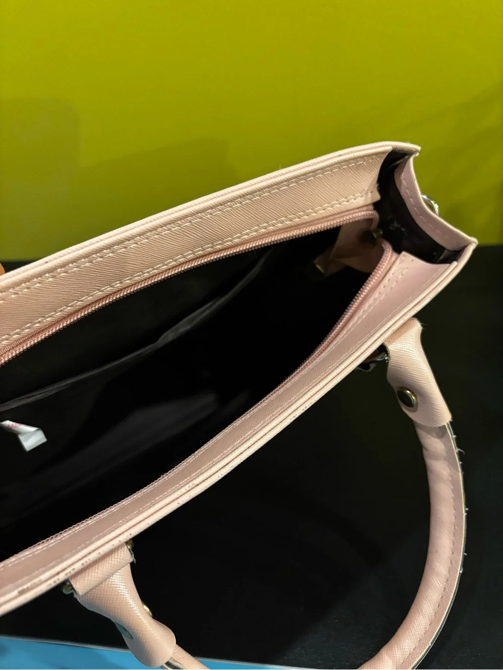 Pale Pink Structured Satchel1222